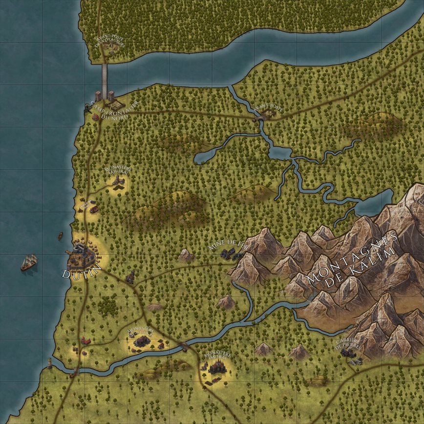 Map localit de Dutin